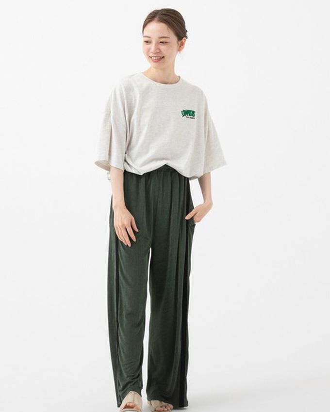 日本 gleam - 美式復古糖果印花寬大風短袖T恤-炭灰