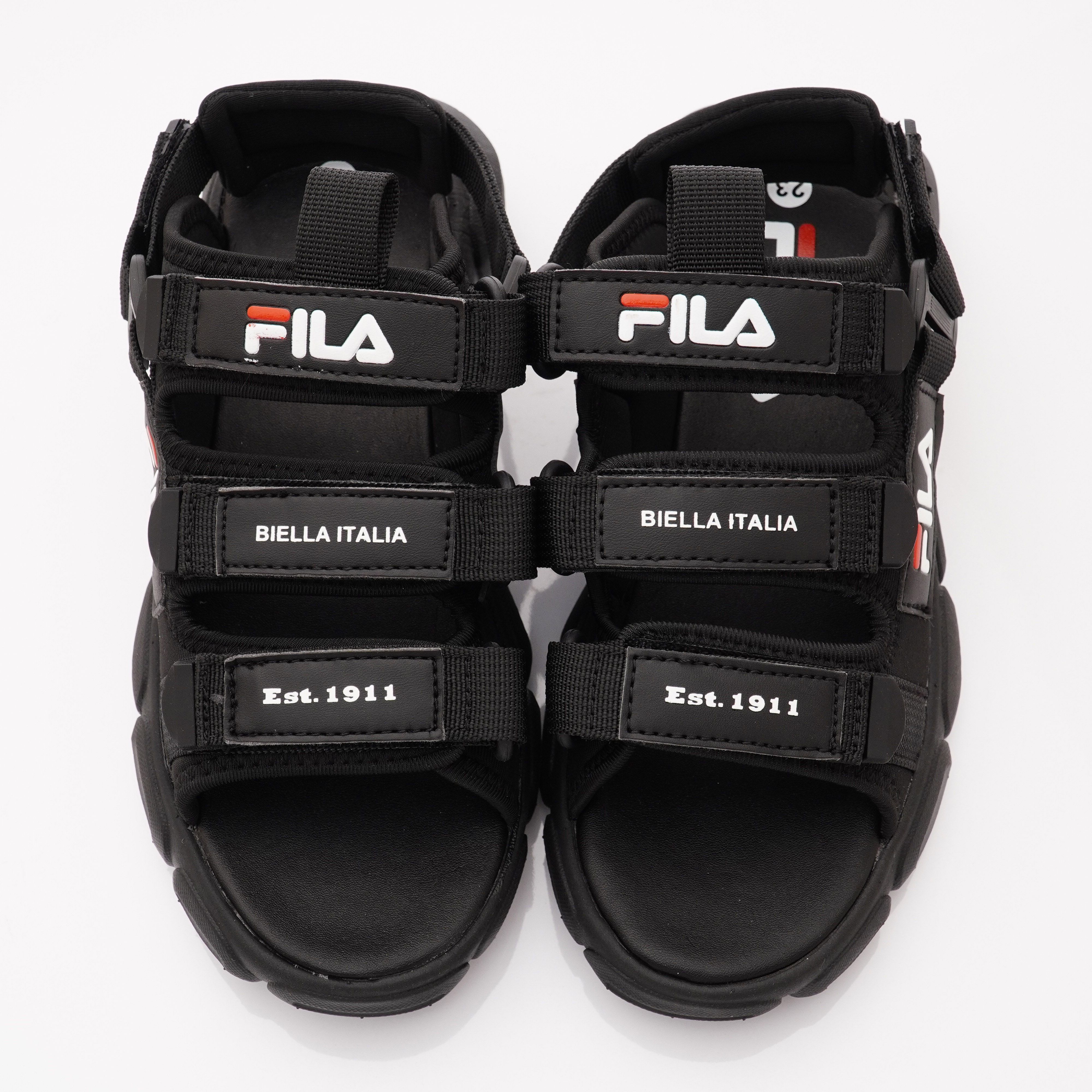 FILA - 輕量韓版運動涼鞋款(中小童段)-黑