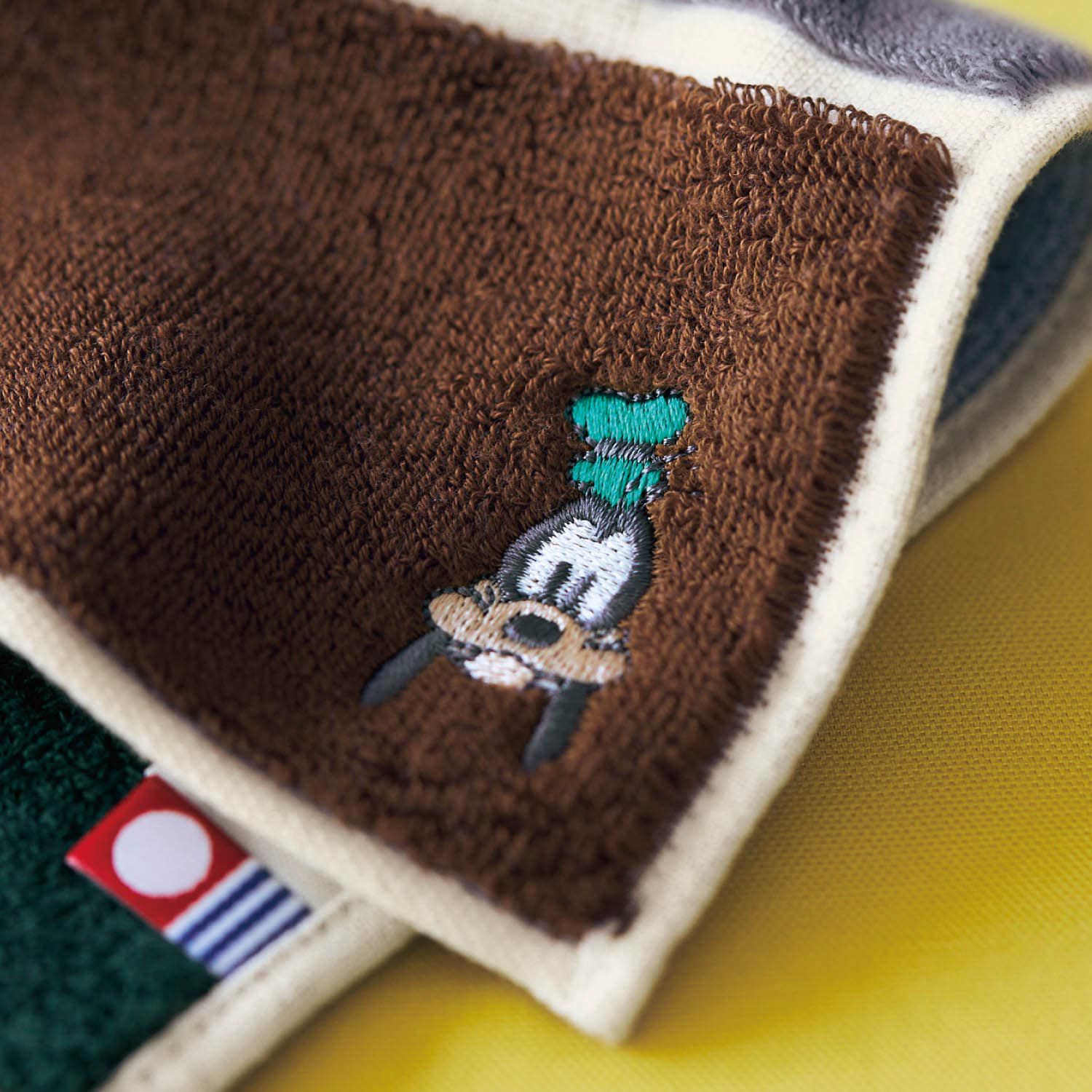 日本千趣會 - 日本製 迪士尼純棉今治方巾/手帕-三折便攜款-米妮點點 (12.5×25cm)