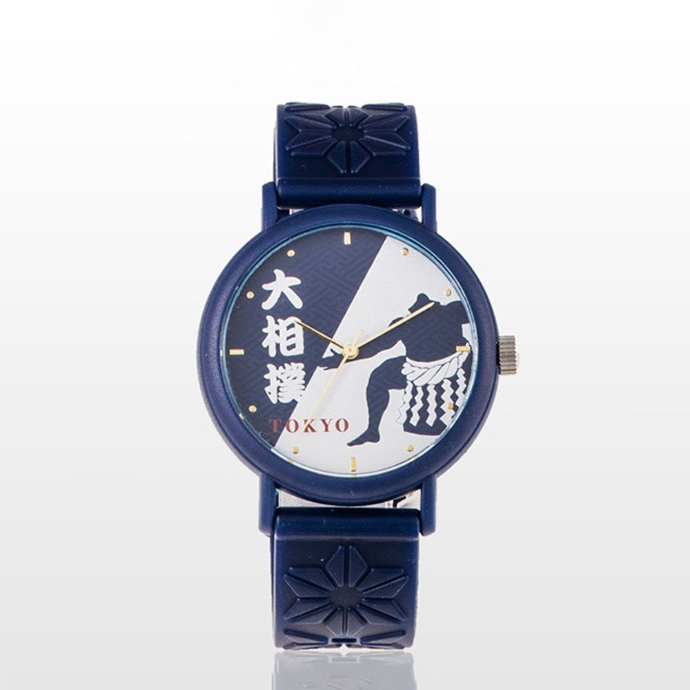 日本 MARUZEKI - KAORU 日本製香氛手錶(限定款)-大相撲-藍-沈香