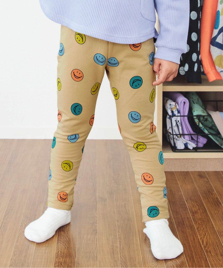 日本 BREEZE - 休閒百搭鬆緊長褲(9分丈)-小車車-淺灰