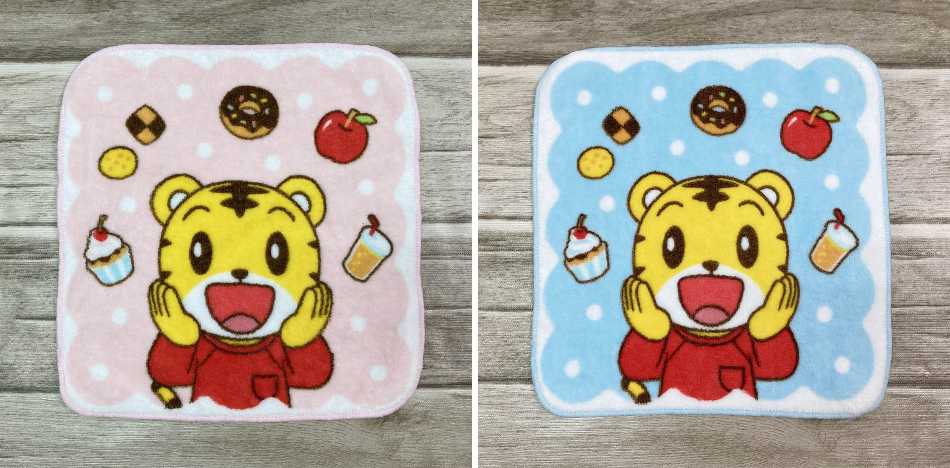 巧虎 - 純棉印花小方巾-托臉想美食篇-粉-22x24cm