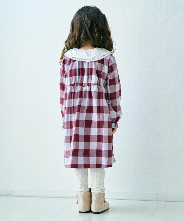 日本 apres les cours - 少女系滿版印花定番長袖洋裝-碎花-暖黃