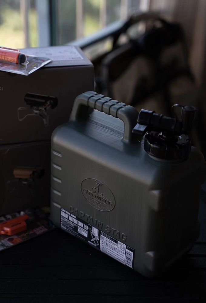 日本CAPTAIN STAG - 日本製橄欖綠便攜水箱/水壺20L