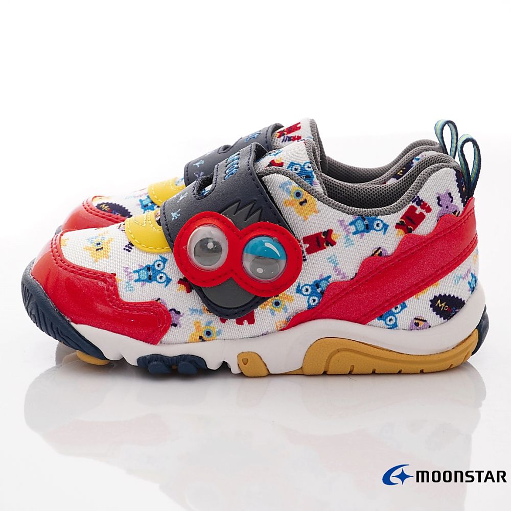 Moonstar日本月星 - 速乾公園機能運動鞋(中小童款)-白紅