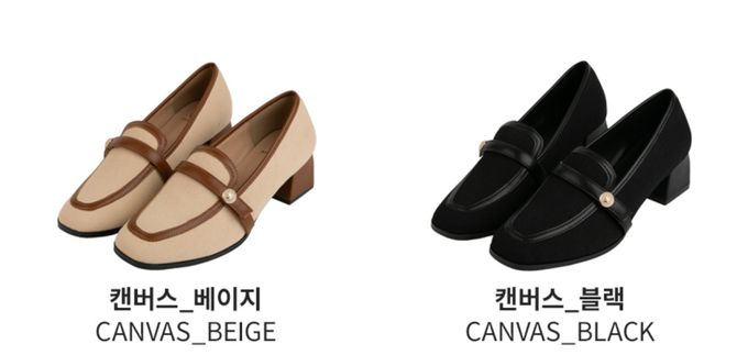 韓國 PINKELEPHANT - 圓形金釦點綴樂福鞋(5cm)-黑