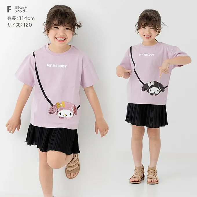 日本 Chil2 - 100%棉 可愛聯名立體印花短袖上衣-可愛大臉-粉紅