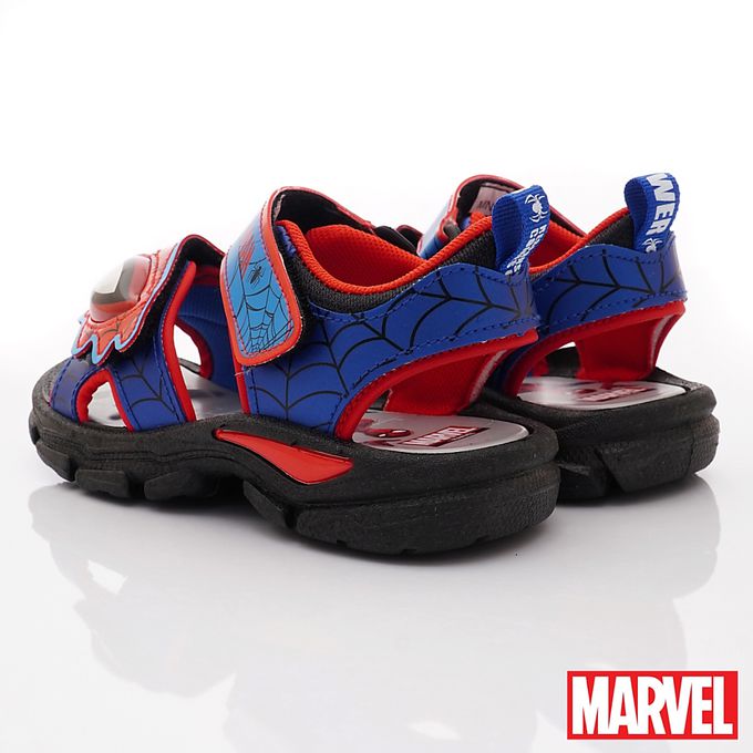 蜘蛛人電燈涼鞋-MNKT35122藍紅(中小童)-涼鞋-藍紅