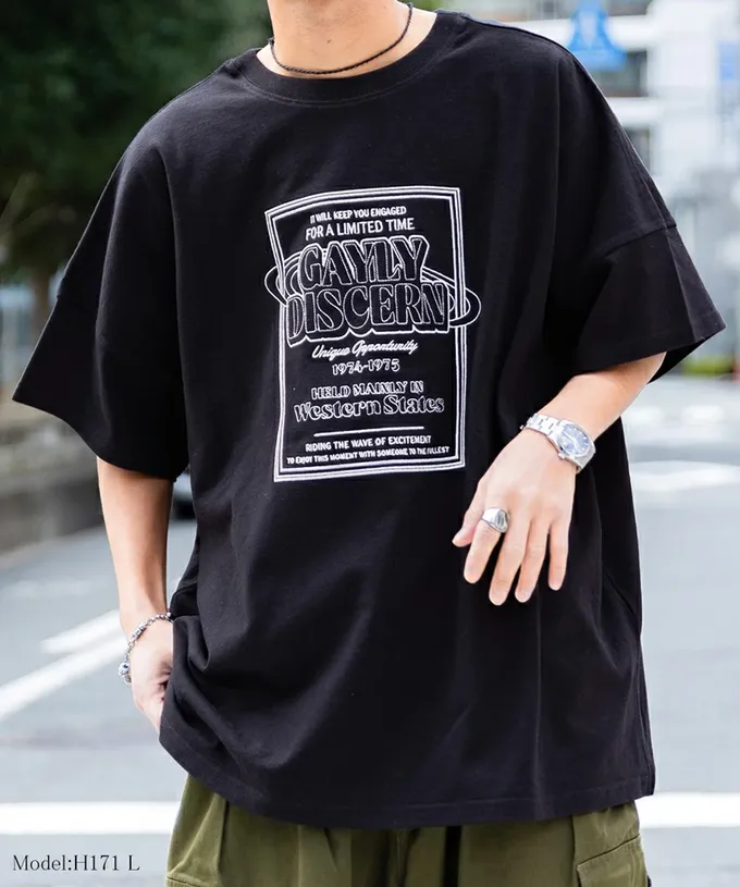 日本 Classical Elf - Java 混有機棉氣質刺繡印花短袖T恤-淺粉