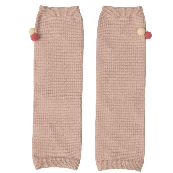 akachan honpo - 小球球腳套-華夫格-粉紅色 (70～95cm)