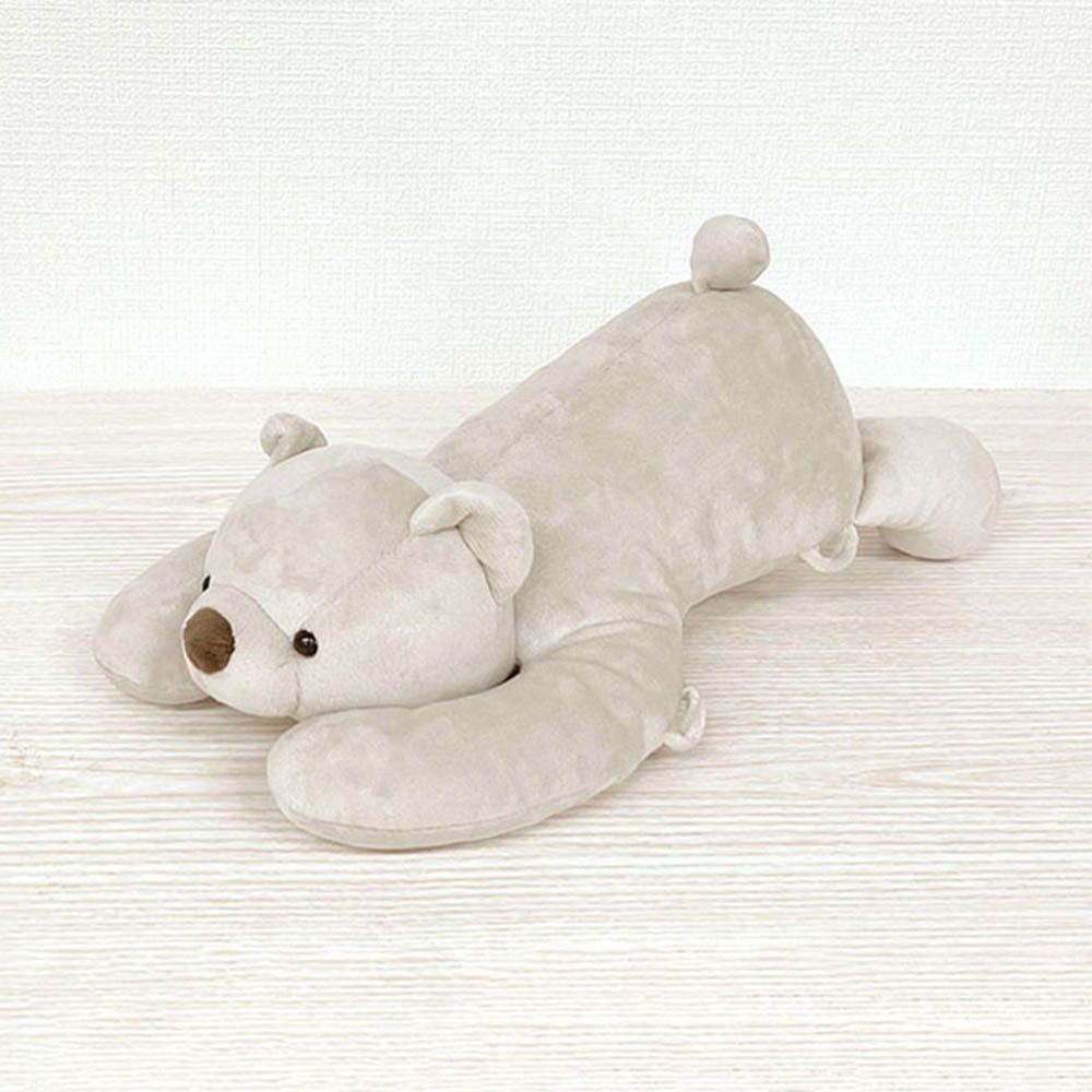 嬰兒防護枕背包-小熊-淺卡其色