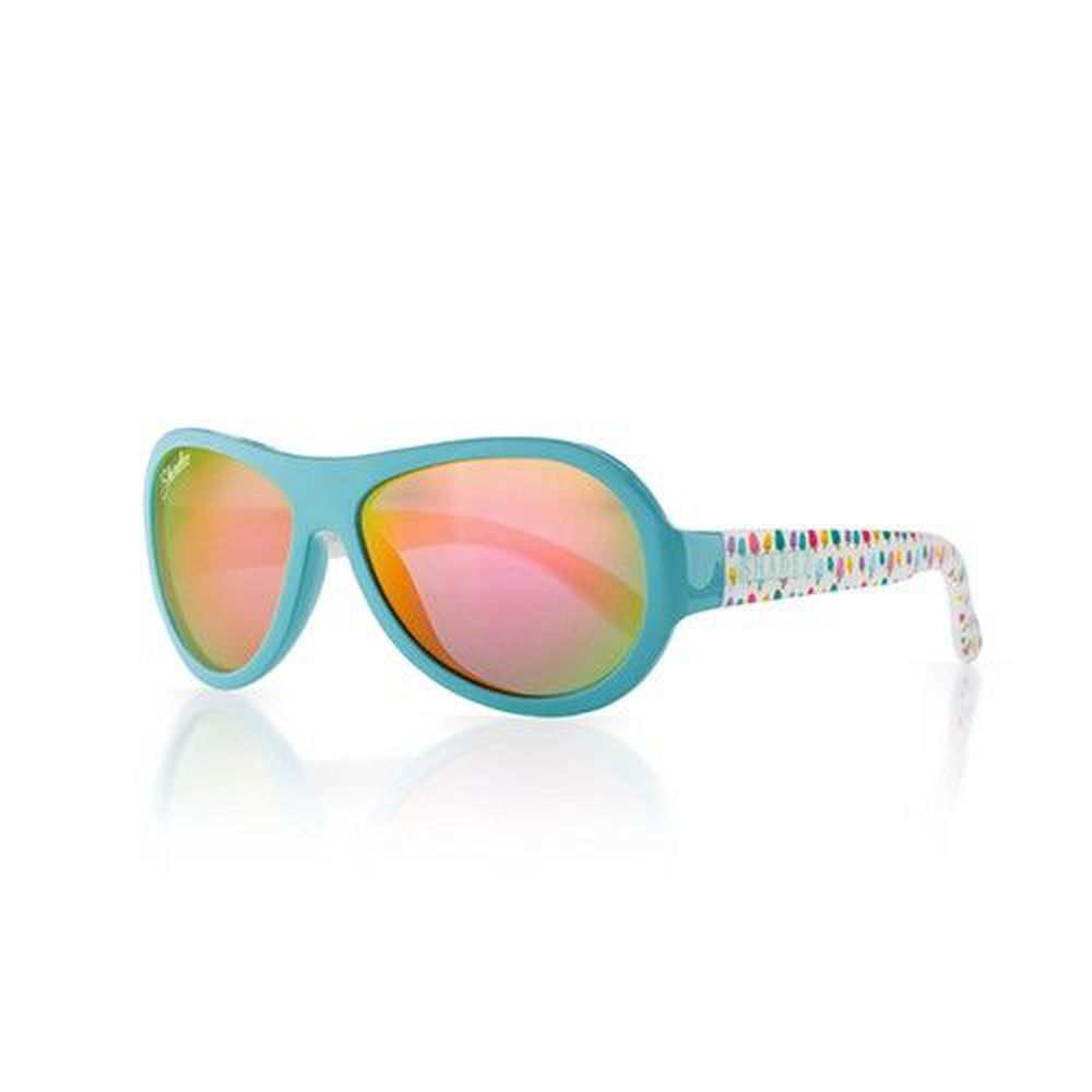 瑞士 SHADEZ - 可彎折嬰幼兒時尚太陽眼鏡-粉藍冰淇淋 (3Y~7Y)