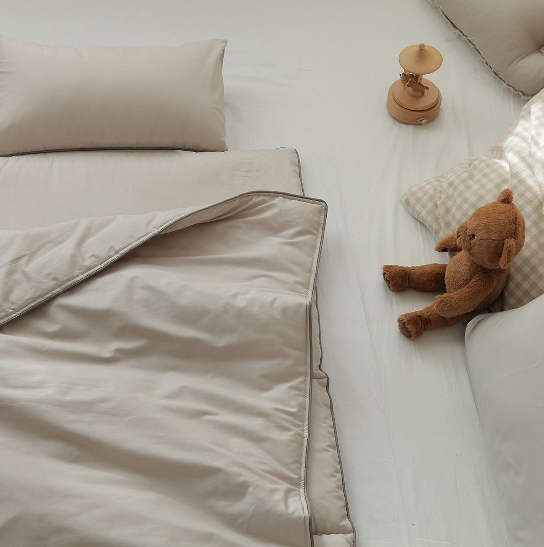 韓國 Prielle - 雙面可睡四季睡袋-杏-附防水睡袋收納袋