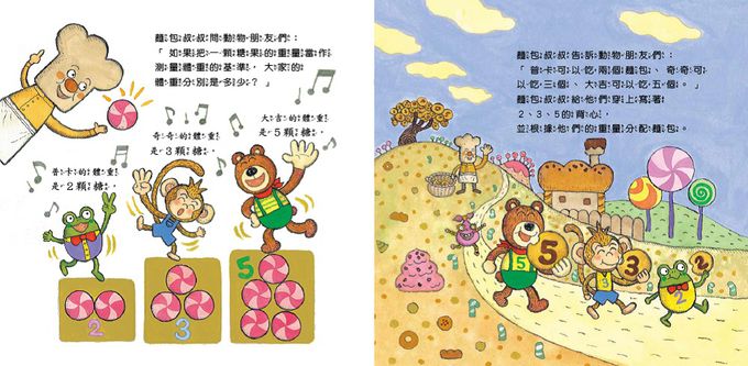 【數概念啟蒙繪本】繪數學幼兒園9：去餅乾王國量一量–測量 (다 잴 수 있어! - 측정)