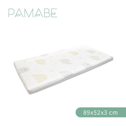 多功能薄墊-Q比小象(雙面鳥眼布)-89x52x3cm(適用於奇哥 Joie kubbie™ sleep)