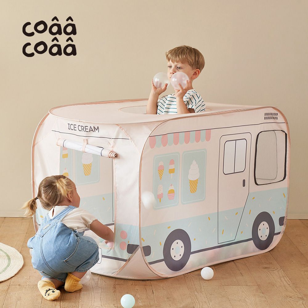 韓國 coaa-coaa - 車子造型摺疊式兒童遊戲帳篷/遊戲屋-冰淇淋餐車