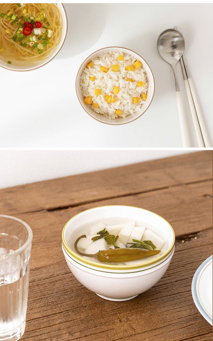 韓國 SSUEIM - RETRO系列極簡ins陶瓷飯碗2件組11cm (深藍)