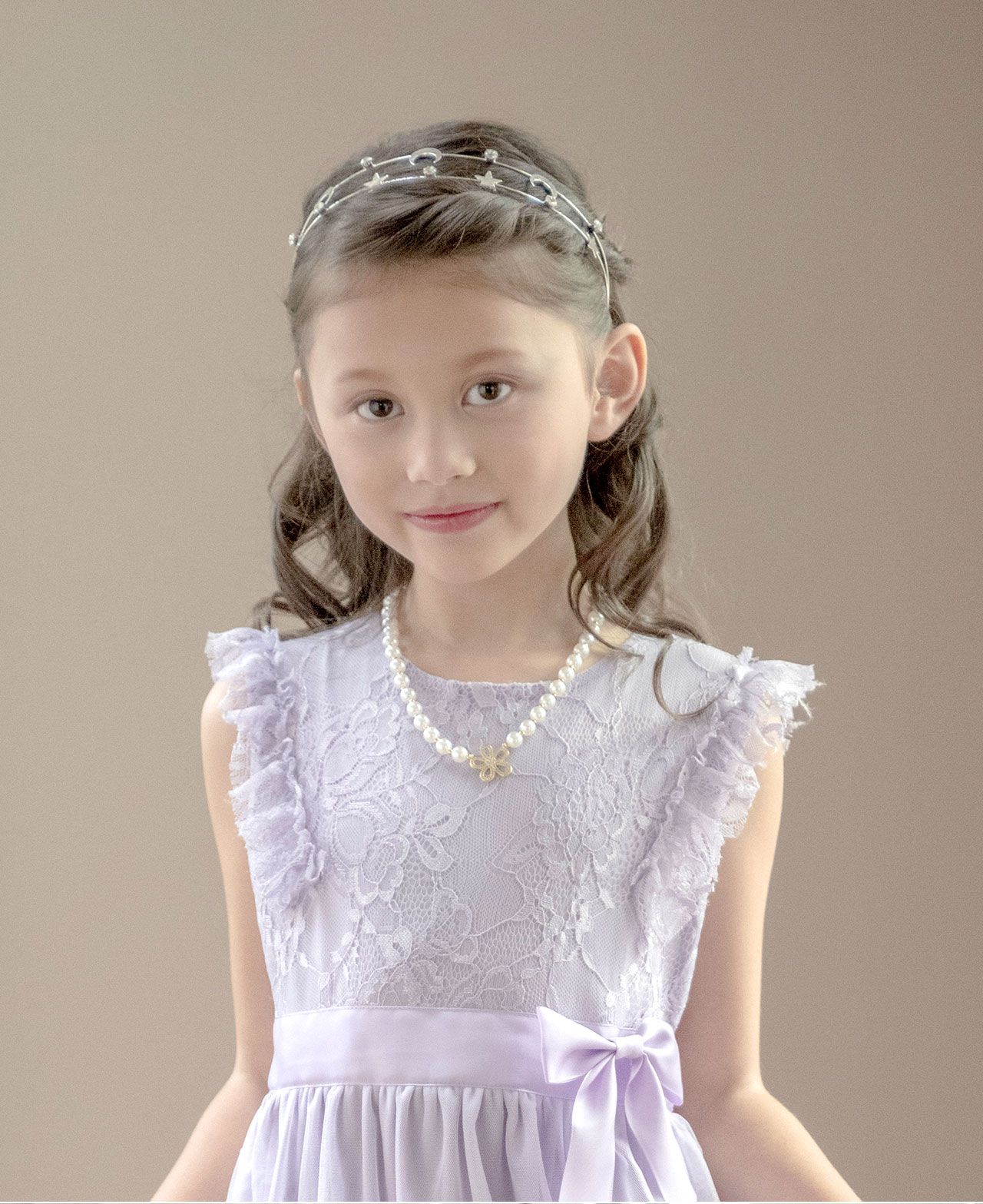 日本 Catherine Cottage - 星星月亮水鑽閃耀髮箍-金色