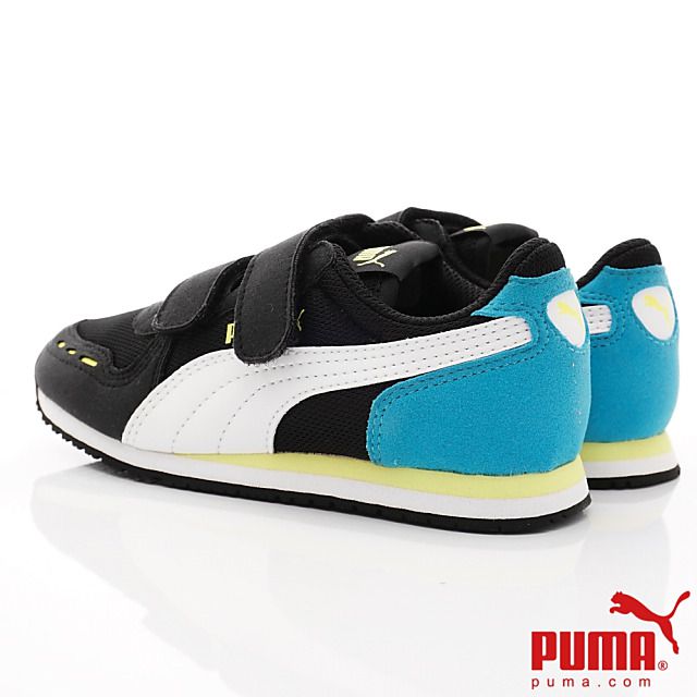 puma - 童鞋-雙絆帶運動鞋款(中小童段)-黑藍