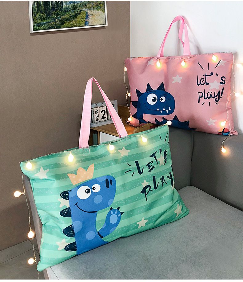 兒童睡袋收納袋-可愛兔子-薄荷綠