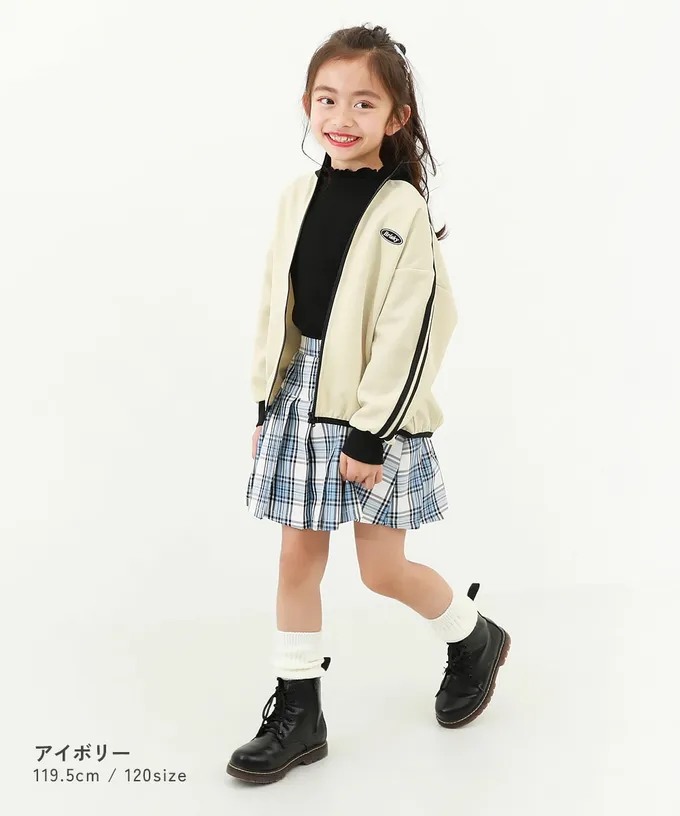 日本 devirock - 小立領側線條運動風夾克-黑