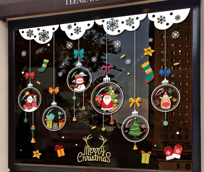 JB Design - 時尚壁貼(靜電貼)-QCJ6001繽紛玻璃吊飾 (45cm*60cm)