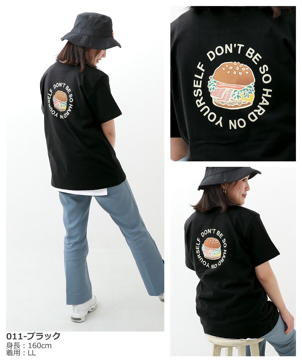 日本 devirock - (大人)純棉 定番百搭印花短T-三五好友-墨黑