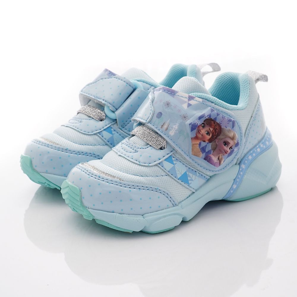 Moonstar日本月星 - 迪士尼聯名冰雪奇緣電燈款12719系列(小童段)-藍