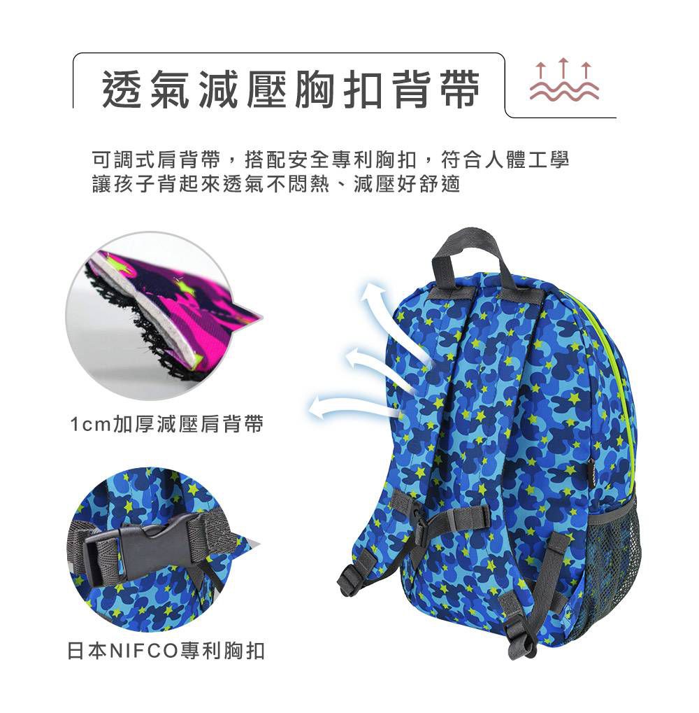 HUGGER - 孩童登山背包-迷彩藍 (5-8Y)