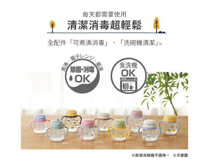 日本 Combi - LakuMug樂可杯第3階段吸管杯-活力車車N (6個月以上)-340ml-日本製