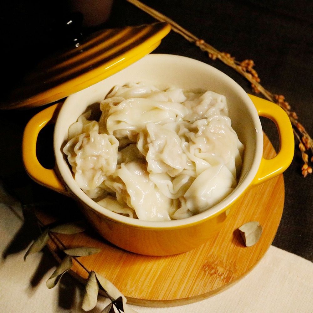 黃景龍 - 鵝油香蔥鮮肉抄手-16gx8顆/包,鵝油香蔥醬20克