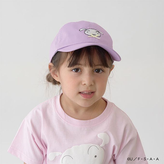 日本 Lycee mine - 聯名款 卡通人物小白刺繡鴨舌帽-綠 (54cm)