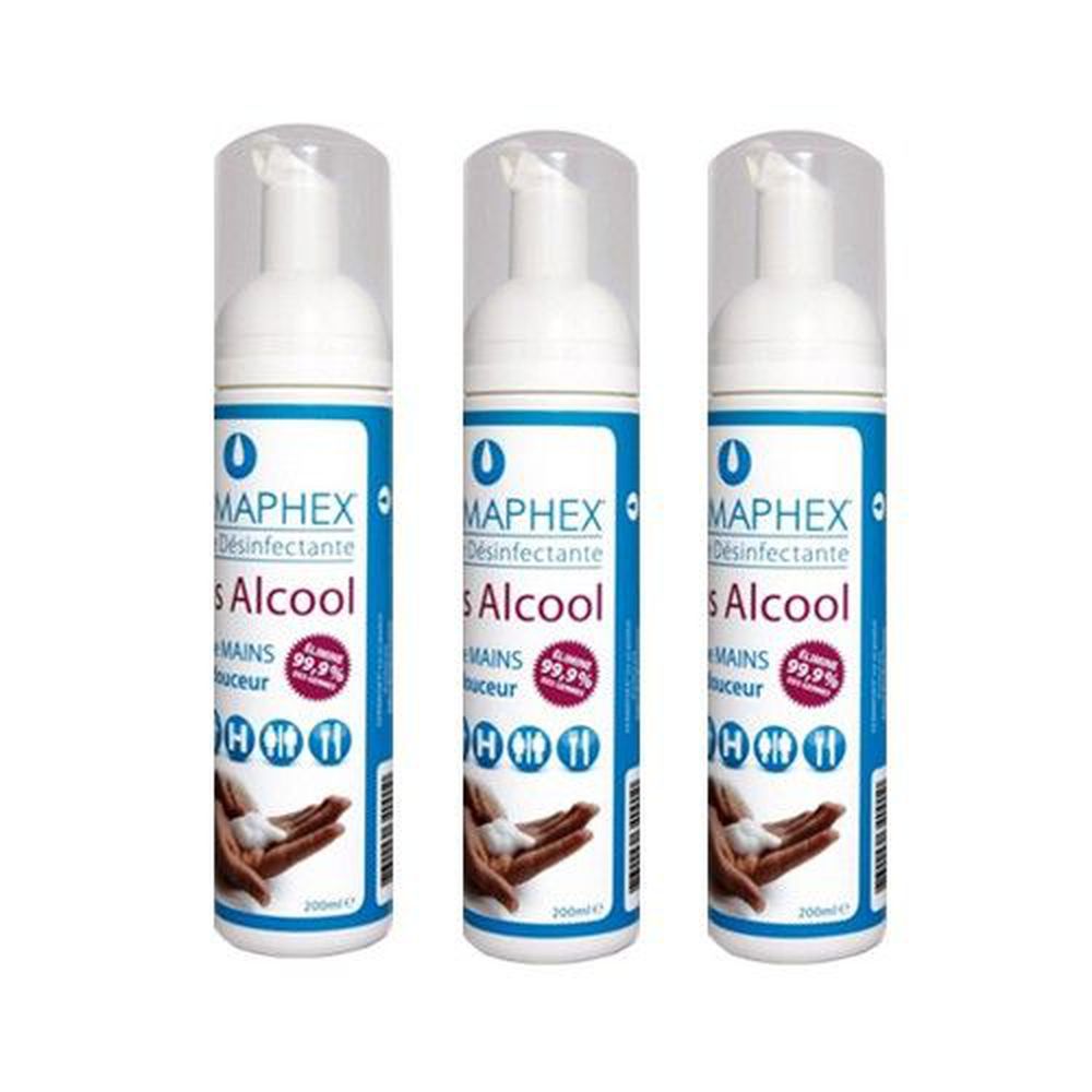 法國 DERMAPHEX 德瑪妃司 - 慕斯乾洗手劑-200ml*3