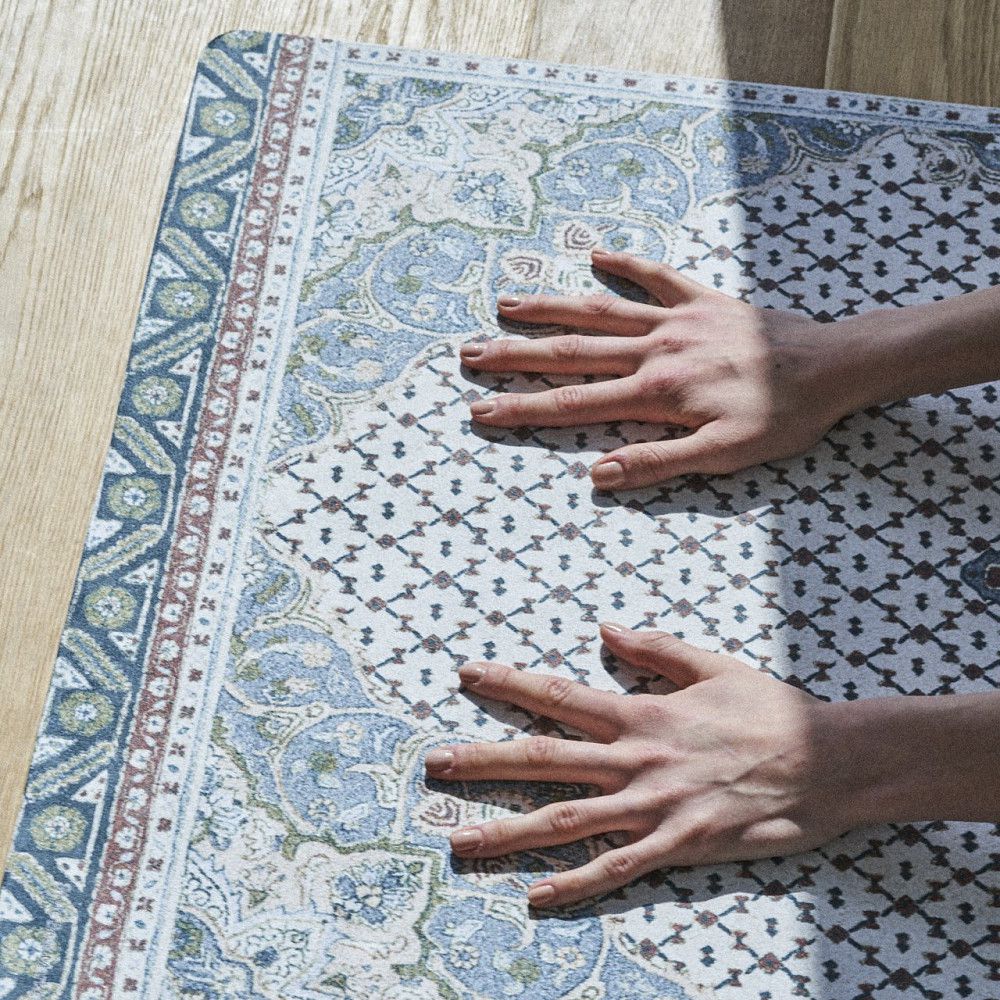 日本 Style Boat Market - 多功能瑜珈墊3mm-波斯風情(米白) (173*61cm)-8161-012-027-04