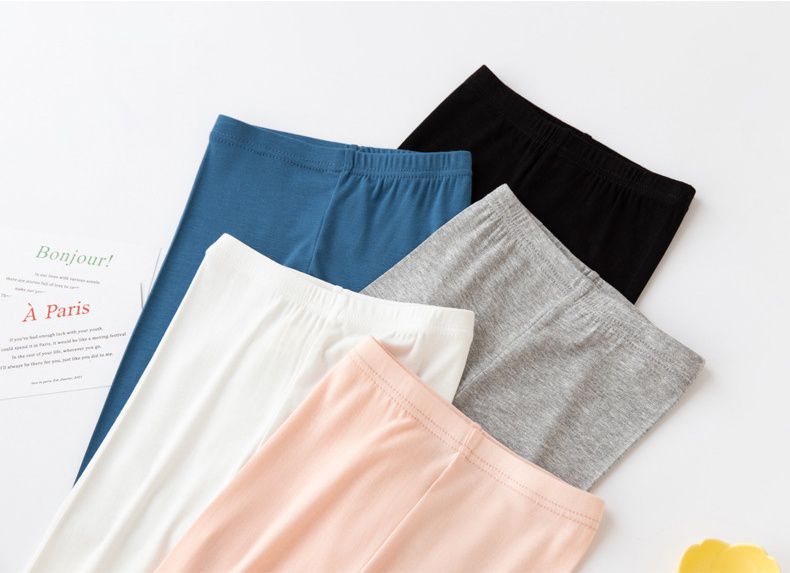 FANMOU - 莫代爾純色五分內搭褲-粉色