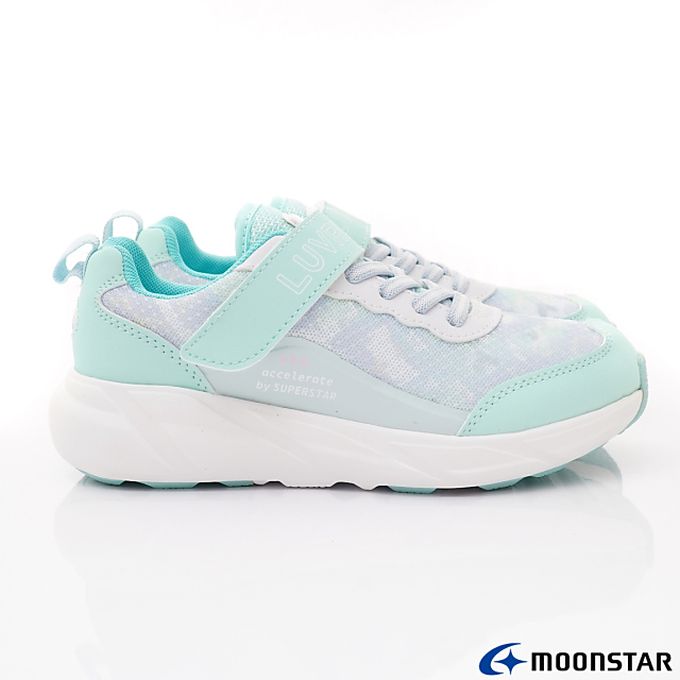 Moonstar日本月星 - 月星 Light foam系列運動機能童鞋款-LV11297綠(中大童段)-機能運動鞋-綠