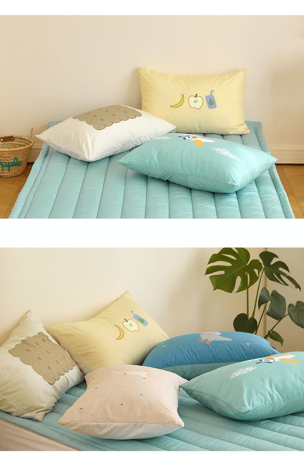 韓國 Maatila - M2全方位抗菌防蟎枕套-快樂恐龍園 (40X60cm)