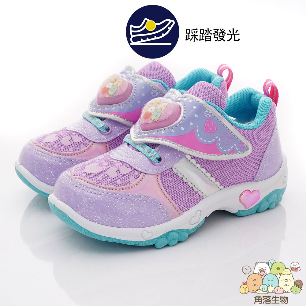 角落生物 - 台灣製角落生物電燈運動鞋(中小童段)-紫
