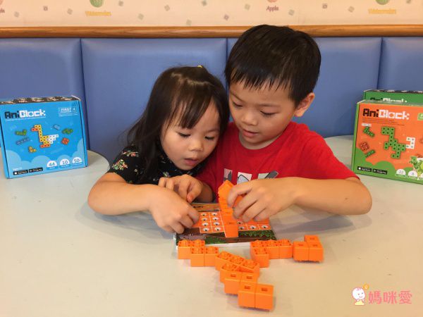 AniBlock 安尼博樂 - AR積木拼圖-2色-(橘色&綠色)