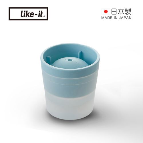 日本 like-it - 日製威士忌冰球製冰盒-藍-6cm