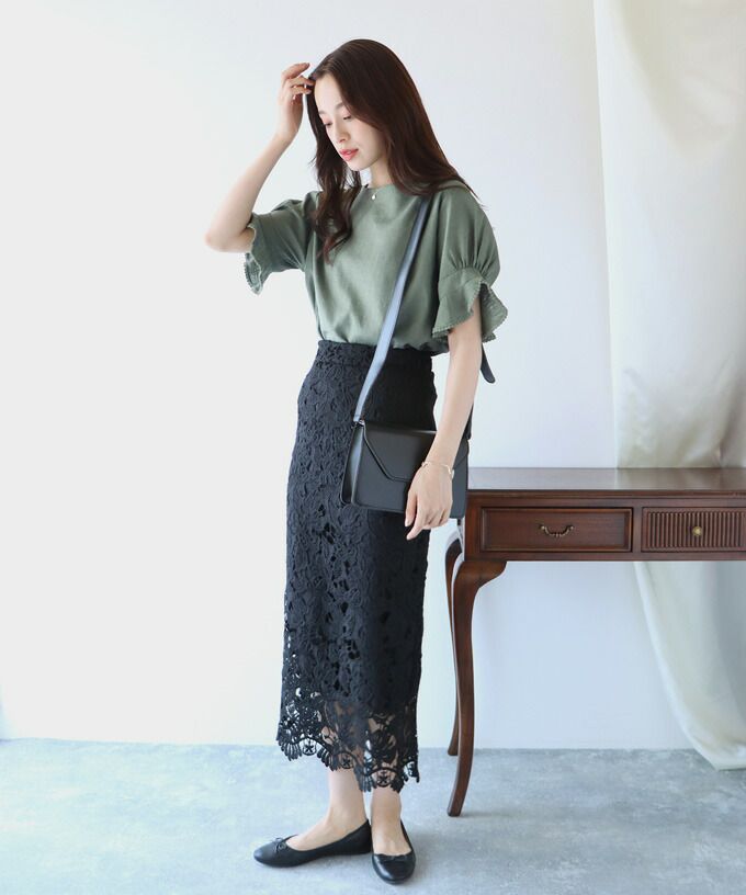 日本 BLUE EAST - 棉麻透氣涼爽短袖上衣-米杏