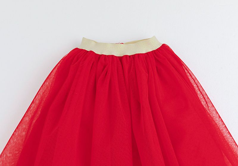 韓國 OZKIZ - (女寶)上下兩件式生活韓服-紅