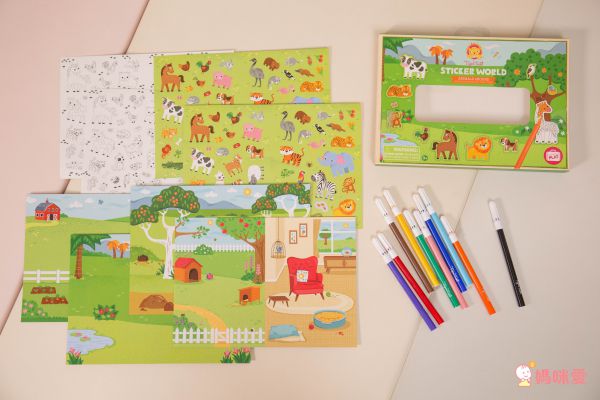 在家擁有小小畫室【澳洲 Tiger Tribe】旅行著色盒＆窗花彩繪