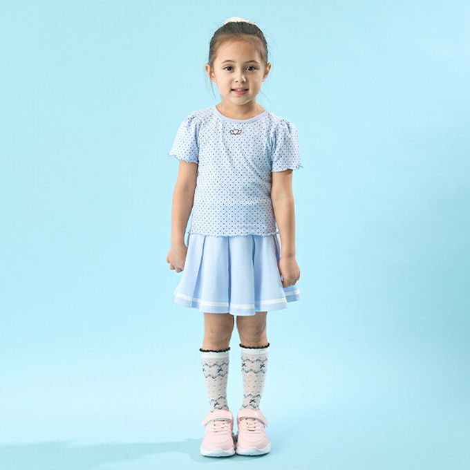 日本 Lycee mine - 水手風百摺短裙-(內襯安全褲)-粉紅