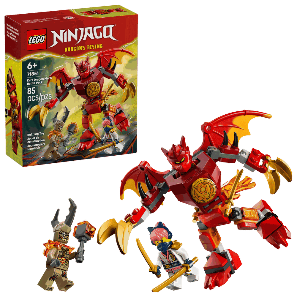 LEGO 71851 赤地的猛龍機械人戰鬥組 Kai's Dragon Mech Battle Pack