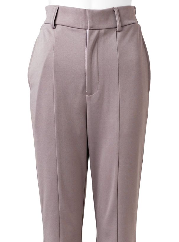 日本 GRL - 修長美腿微喇叭長褲-簡約黑