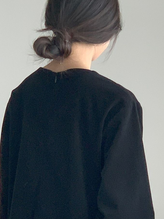 韓國女裝連線 - 極簡大口袋燈芯絨連身洋裝-黑 (FREE)