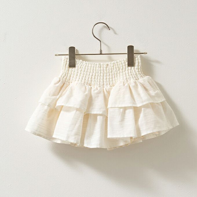 日本 Lycee mine - 澎澎荷葉邊皺褶褲裙-紫