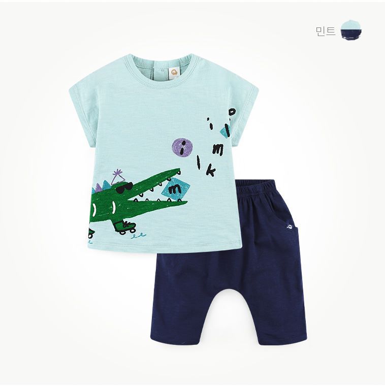 韓國 milk mile - 墨鏡鱷魚套裝-薄荷綠