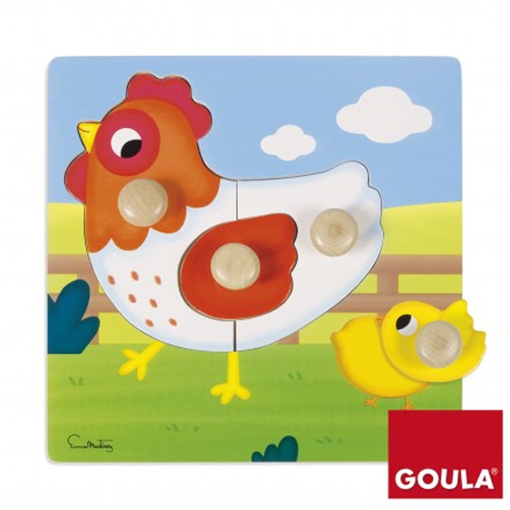 西班牙 GOULA - 【新品】雞拼圖-1-2歲